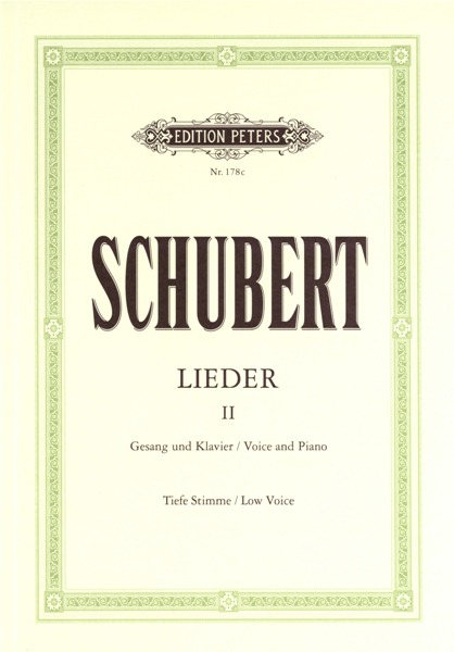 EDITION PETERS SCHUBERT FRANZ - SONGS, VOL.2: 75 SONGS - VOICE AND PIANO (PER 10 MINIMUM)