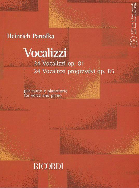 RICORDI PANOFKA H. - VOCALIZZI CON ACCOMPAGNAMENTO DI PIANOFORTE + 2 CD