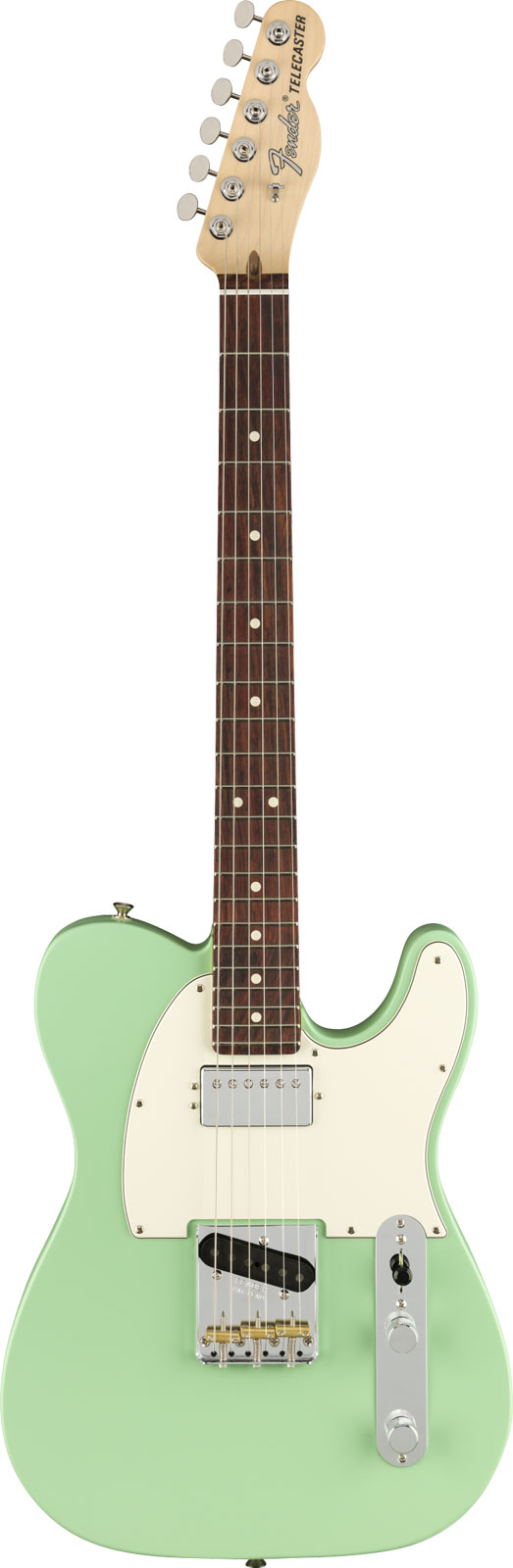 FENDER AMERICAN PERFORMER TELECASTER WITH HUMBUCKING RW, SATIN SURF GREEN