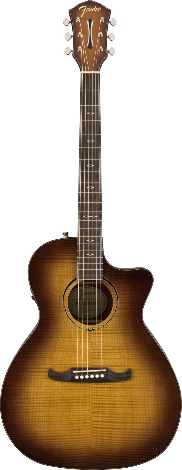 FENDER FA-345CE AUDITORIUM LRL, 3-TONE TEA BURST