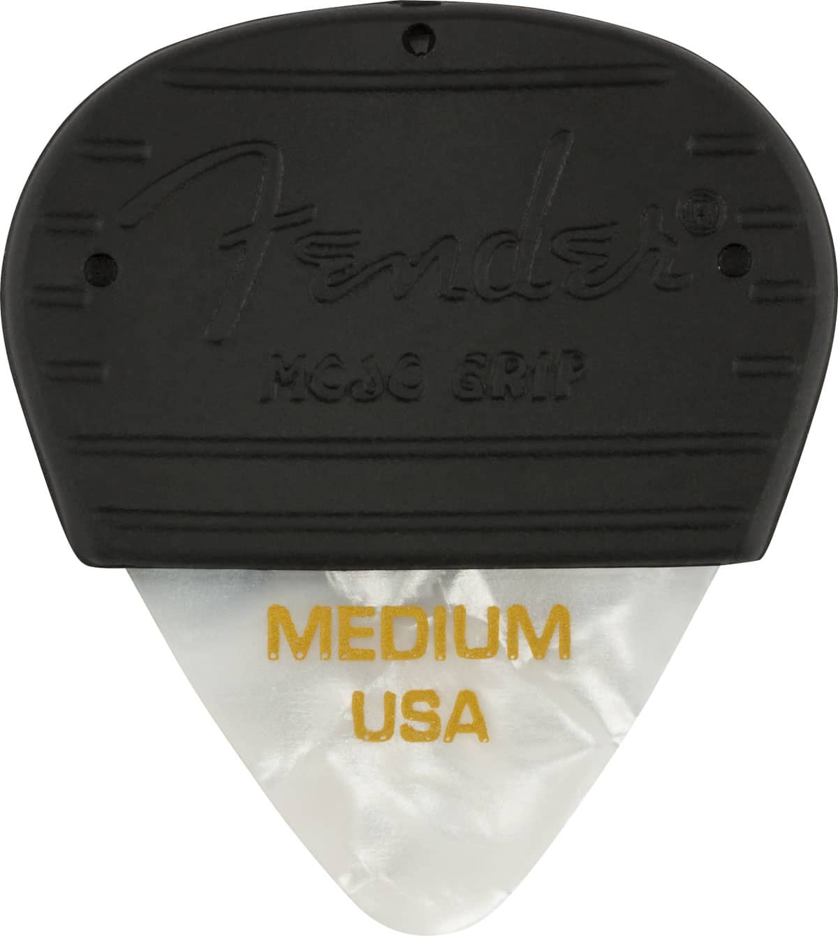 FENDER MOJO GRIP PICKS, CELLULOID, MEDIUM, 3-PACK, WHITE MOTO