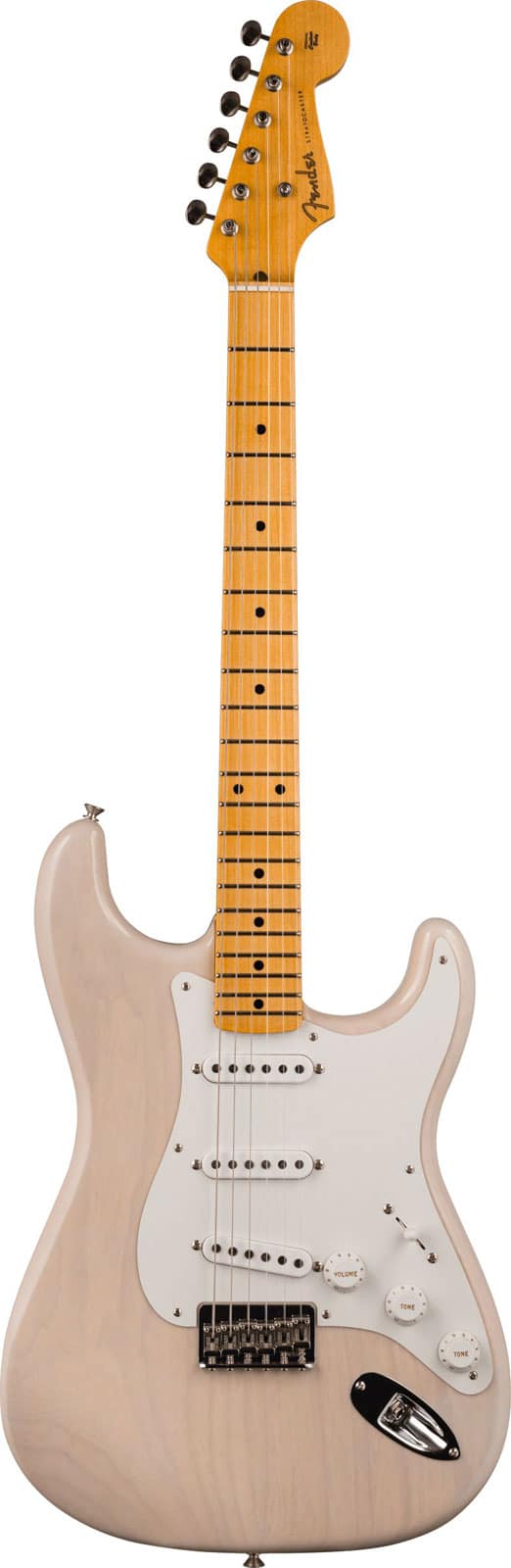 FENDER CUSTOM SHOP VINTAGE CUSTOM 2023 VINTAGE CUSTOM '55 HARDTAIL STRAT AGED WHITE BLONDE