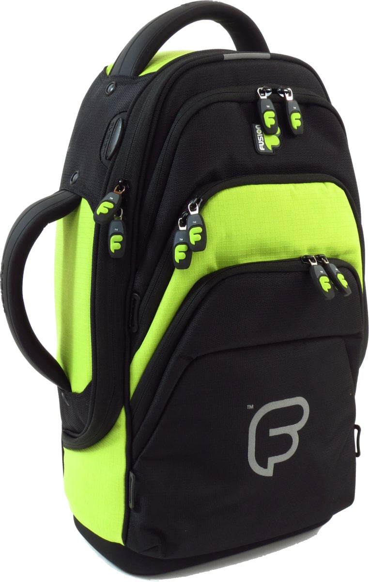 FUSION BAGS FUNDA CORNET BLACK/GREEN LIME PB-01-L