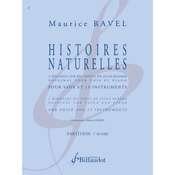 BILLAUDOT RAVEL MAURICE - HISTOIRES NATURELLES - PO
