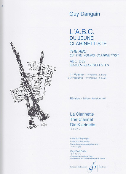 BILLAUDOT DANGAIN GUY - L'ABC DU JEUNE CLARINETTISTE VOL.2 - CLARINETTE