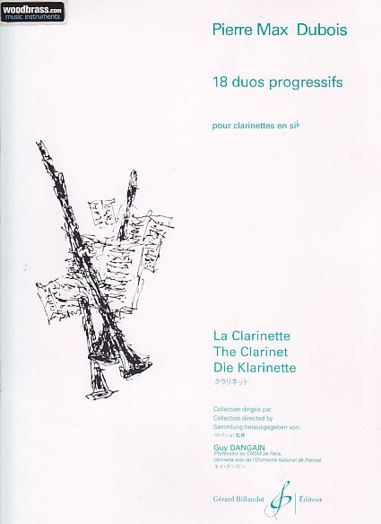 BILLAUDOT DUBOIS P.M. - 18 DUOS PROGRESSIFS - 2 CLARINETTES SI B