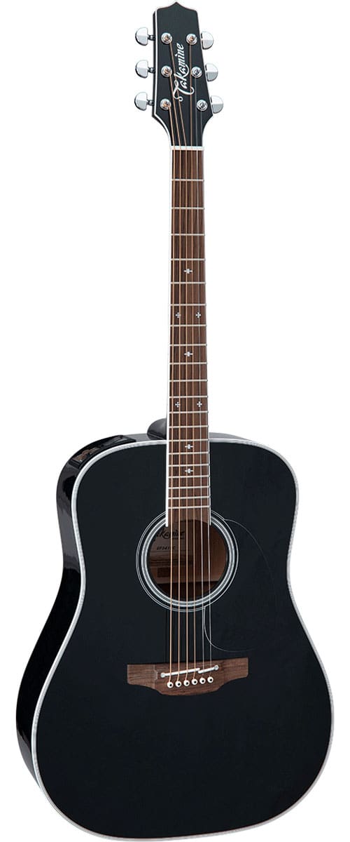 TAKAMINE JAPAN FT341 LTD DREADNOUGHT BLACK GLOSS