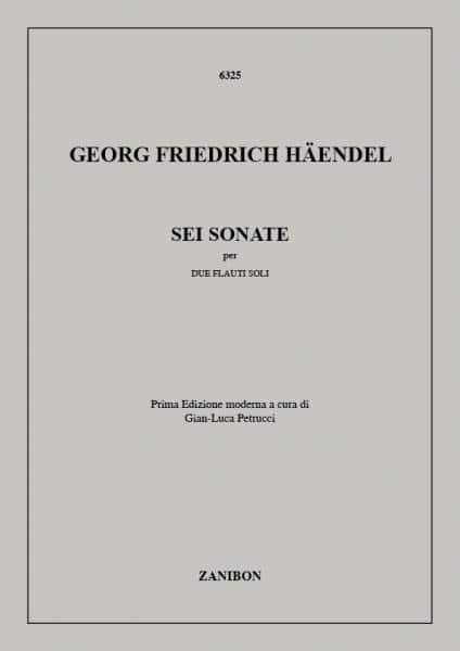 RICORDI HAENDEL G.F. - SEI SONATE - 2 FLUTES