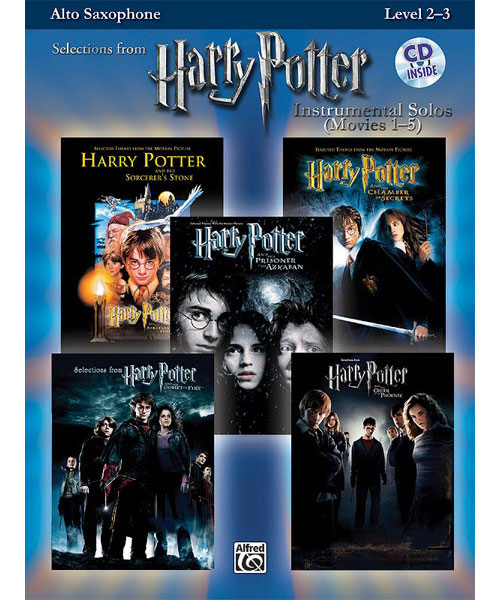 ALFRED PUBLISHING HARRY POTTER SOLOS + AUDIO TRACKS - SAXOPHONE ALTO