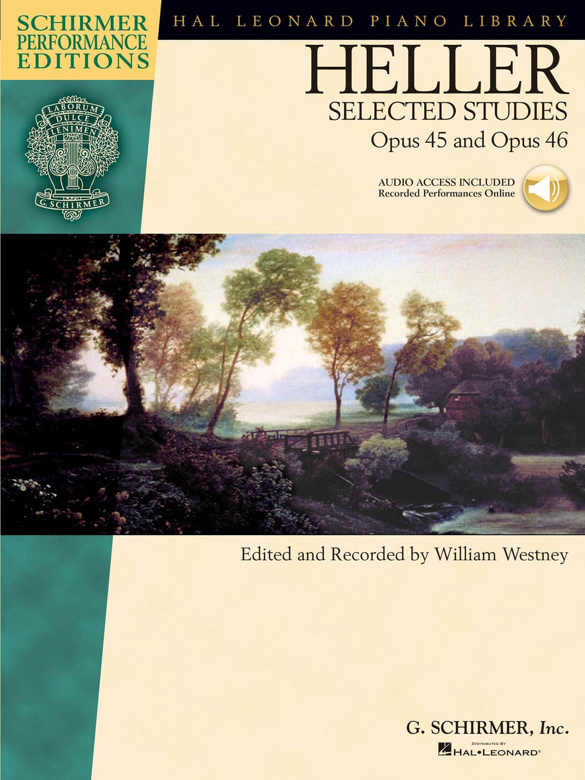 SCHIRMER STEPHEN HELLER SELECTED STUDIES OP.45 AND OP.46 + AUDIO TRACKS - OPUS 45 AND 46 - PIANO SOLO