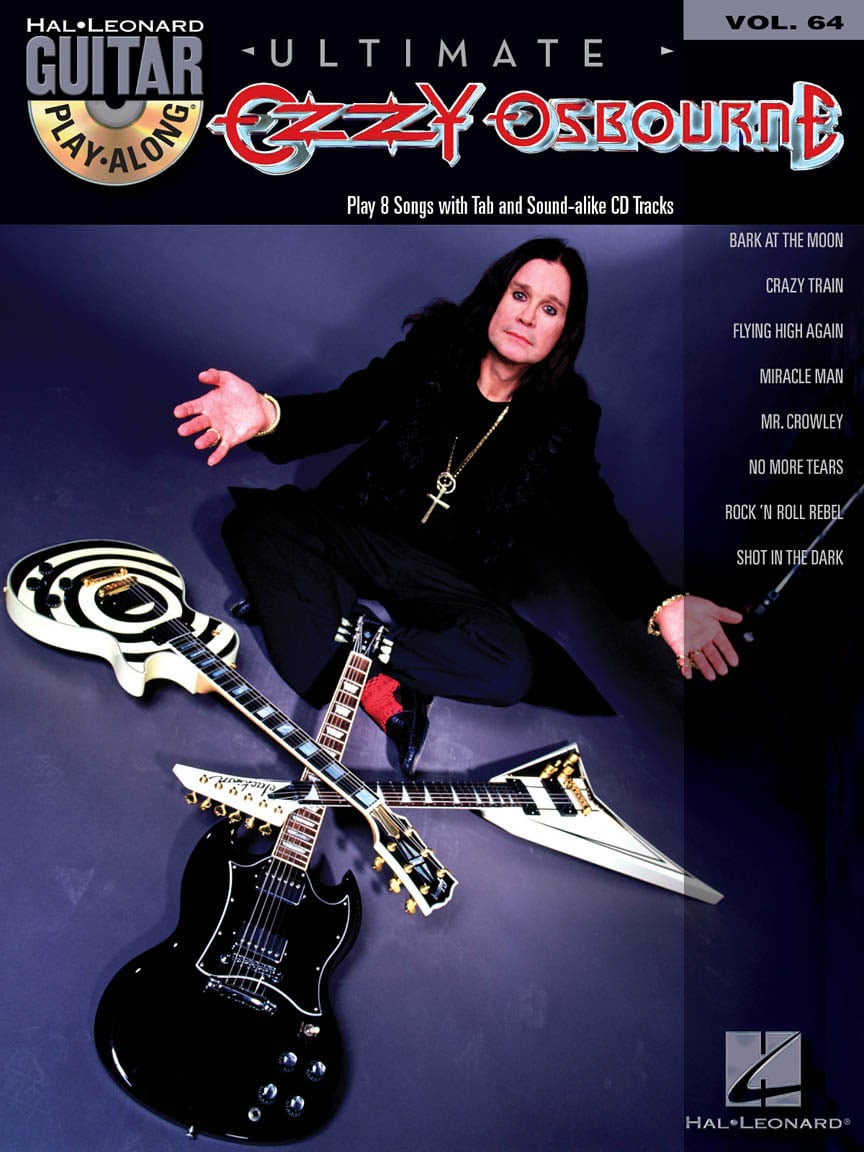 HAL LEONARD GUITAR PLAY-ALONG VOLUME 64 - OZZY OSBOURNE GUITAR + AUDIO TRACKS - GUITAR TAB