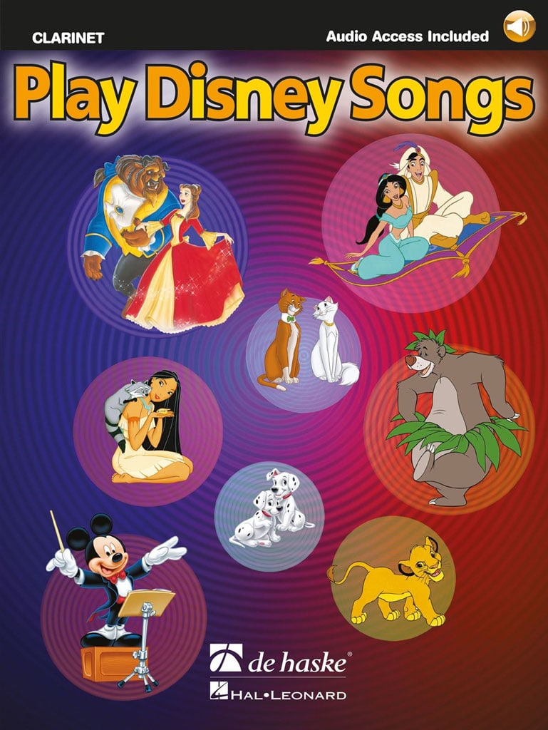 DEHASKE PLAY DISNEY SONGS - CLARINETTE + AUDIO TRACKS 