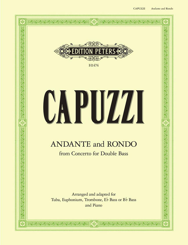 EDITION PETERS CAPUZZI ANTONIO - ANDANTE ET RONDO - TUBA/PIANO 