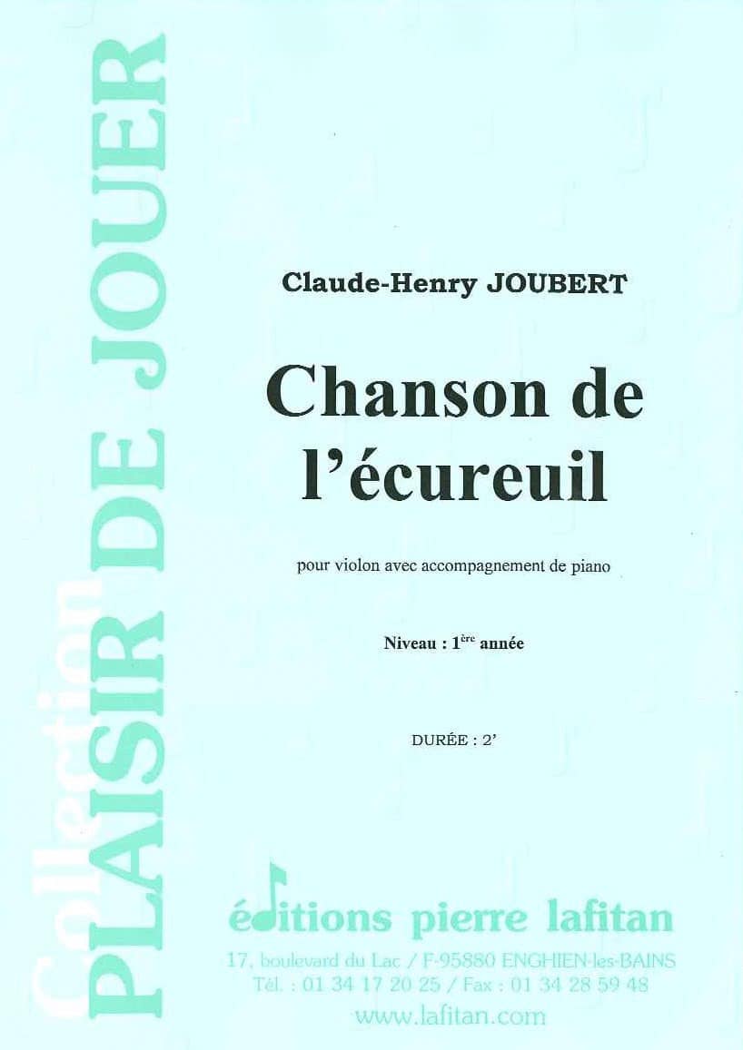 LAFITAN PARTITURA CLASICA- JOUBERT CHARLES-HENRY - CHANSON DE L'ECUREUIL VIOLON/PIANO