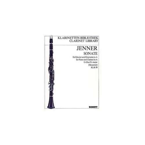 SCHOTT JENNER C.U.G. - SONATA G MAJOR - CLARINETTE EN LA ET PIANO 