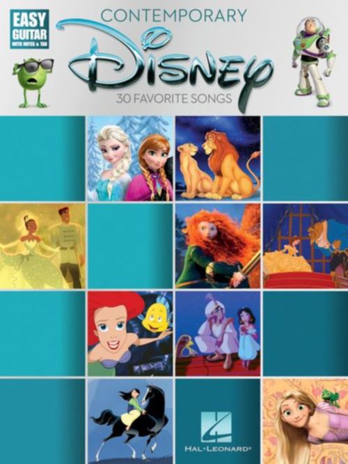 HAL LEONARD CONTEMPORARY DISNEY - EASY GUITAR WITH NOTES AND TAB