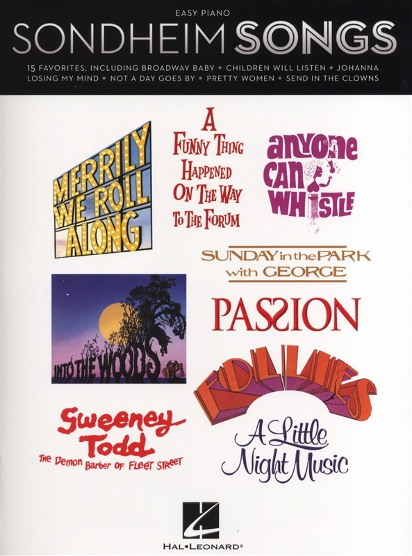 HAL LEONARD SONDHEIM STEPHEN - SONGS FOR EASY - PIANO SOLO