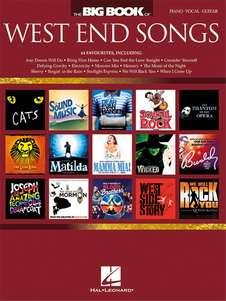 HAL LEONARD THE BIG BOOK OF WEST END SONGS - PVG