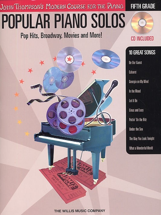 HAL LEONARD JOHN THOMPSON'S MODERN PIANO COURSE POPULAR PIANO SOLOS FIFTH GRADE - PIANO SOLO