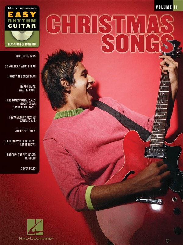 HAL LEONARD CHRISTMAS SONGS EASY RHYTHM GUITAR + CD - GUITAR TAB