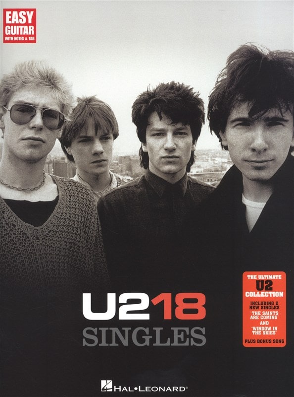 HAL LEONARD U2 18 SINGLES EASY GUITAR - GUITAR TAB