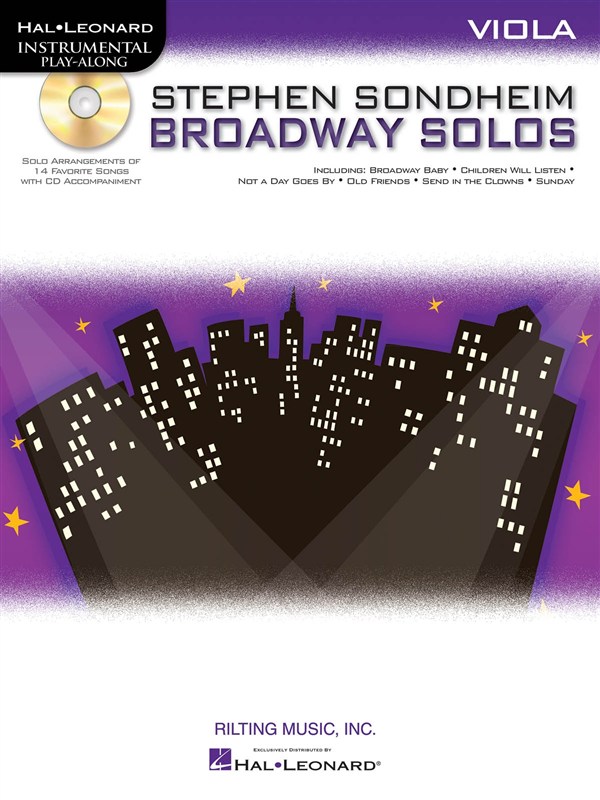 HAL LEONARD INSTRUMENTAL PLAY ALONG - SONDHEIM STEPHEN - BROADWAY SOLOS + CD - VIOLA