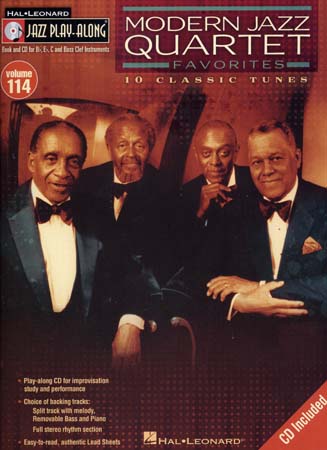 HAL LEONARD JAZZ PLAY ALONG VOL.114 - MODERN JAZZ QUARTET + CD - Bb, Eb, C INSTRUMENTS