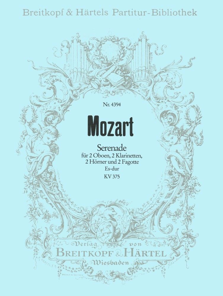 EDITION BREITKOPF MOZART W.A. - SERENADE ES-DUR KV 375