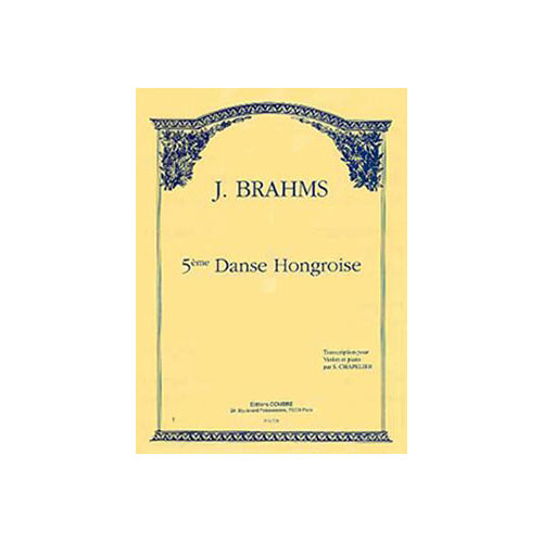 COMBRE BRAHMS JOHANNES - DANSE HONGROISE N.5 - VIOLON ET PIANO