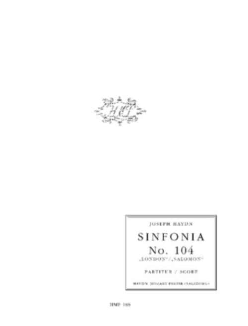 UNIVERSAL EDITION HAYDN J. - SINFONIA N° 104 D-DUR - CONDUCTEUR 