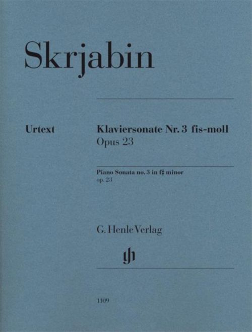 HENLE VERLAG SCRIABINE A. - PIANO SONATA N°3 OP.23