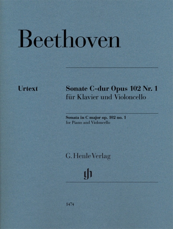 HENLE VERLAG BEETHOVEN L.V. - SONATE C-DUR OP.102 N°1 - VIOLONCELLE & PIANO 