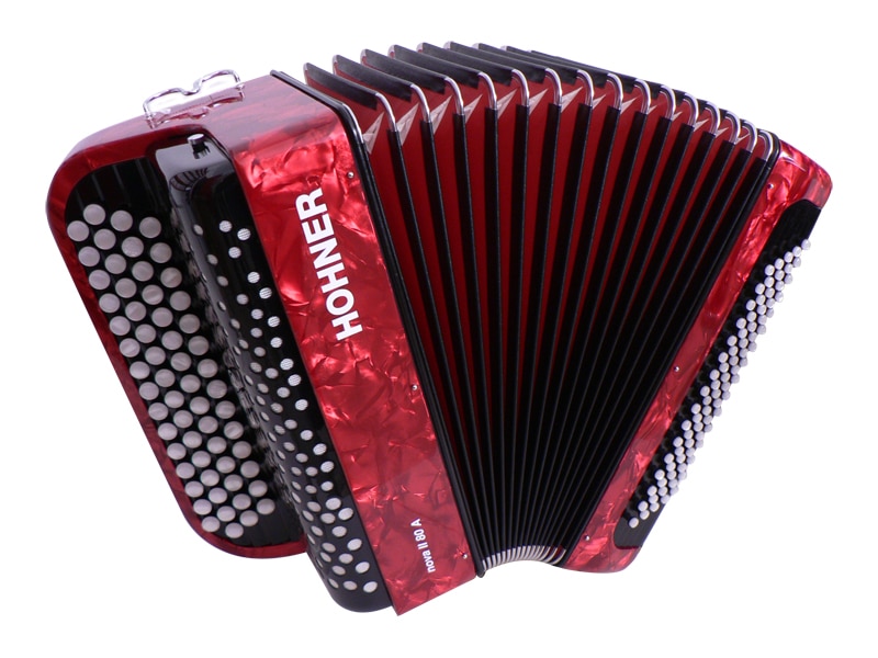 HOHNER NOVA II 80A - ACORDEN CROMTICO DE BOTONES ROJO