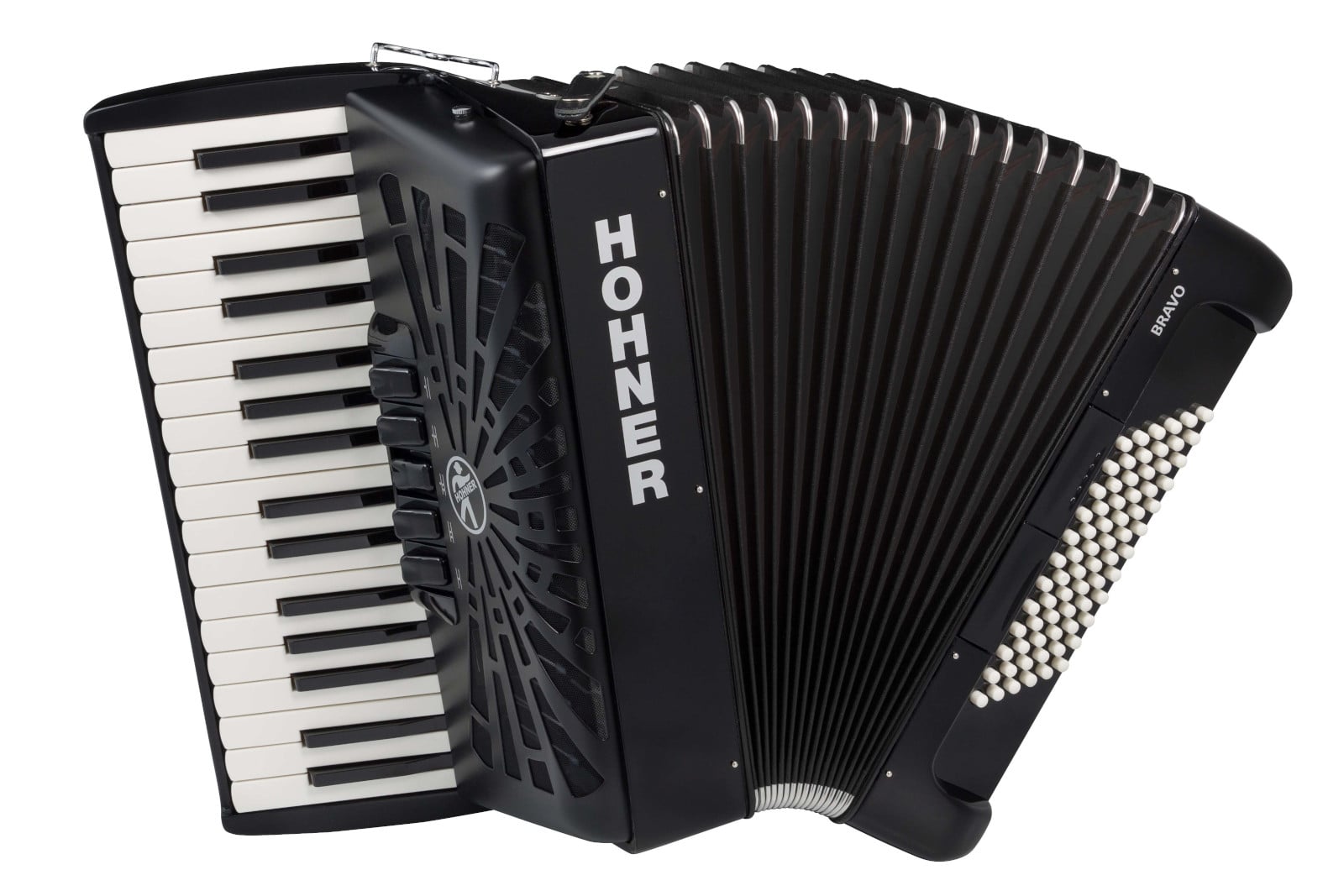 HOHNER ACORDEN CROMTICO PIANO KEY BRAVO III 72 BLACK 