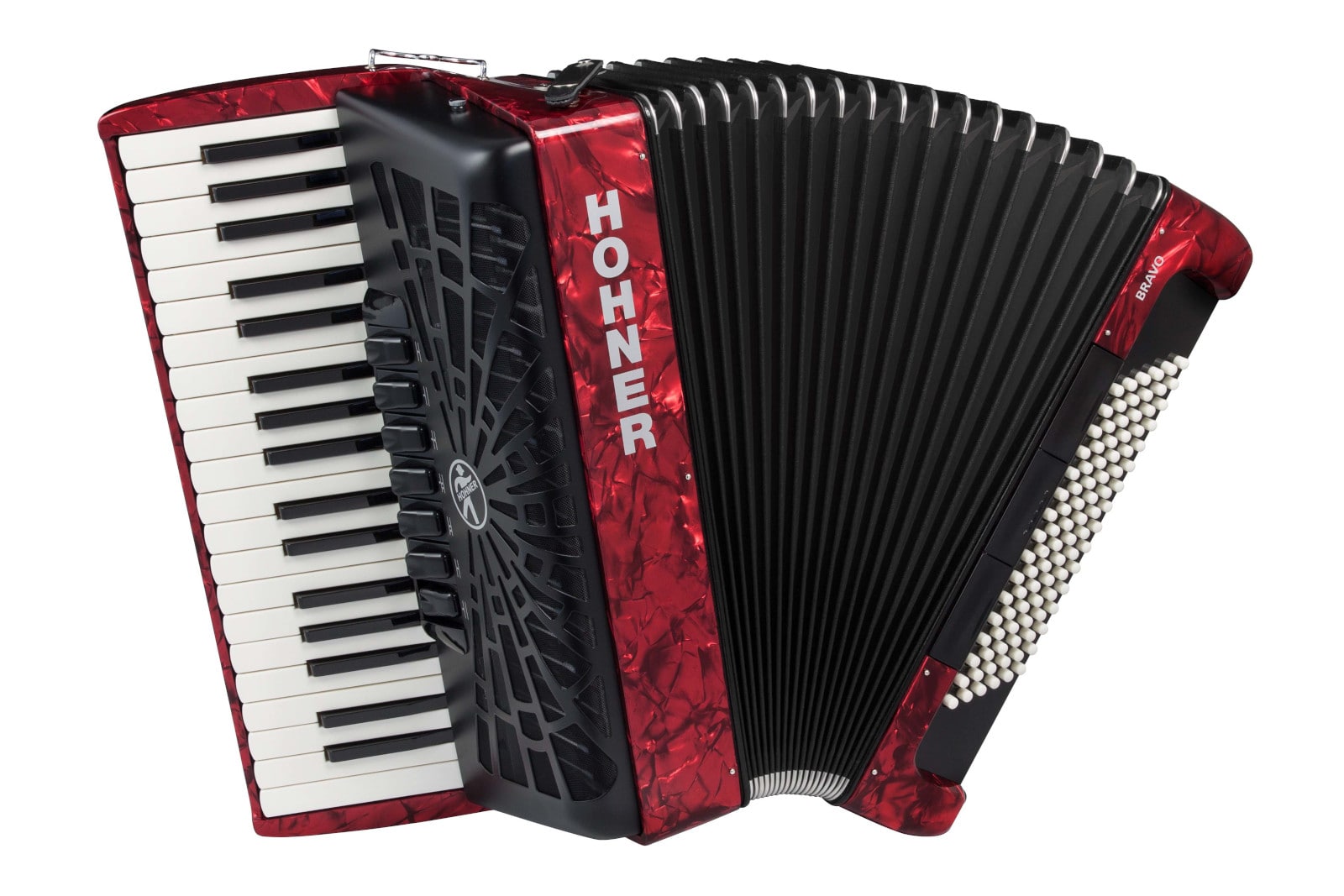 HOHNER ACORDEN CROMTICO PIANO KEY BRAVO III 96 RED 