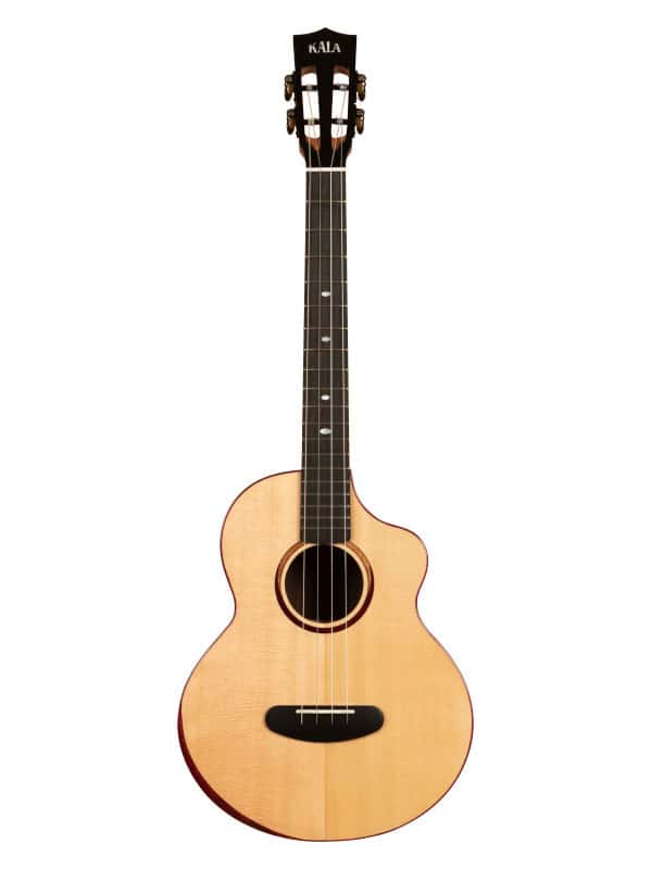 KALA CONTOUR COLLECTION, SOLID GLOSS SPRUCE ROSEWOOD, BARITON CUTAWAY, WITH BAG