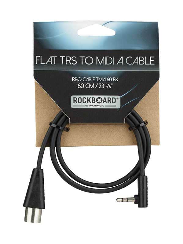 ROCKBOARD CABLE PLAT TRS VERS MIDI TYPE A - 60 CM - BLACK
