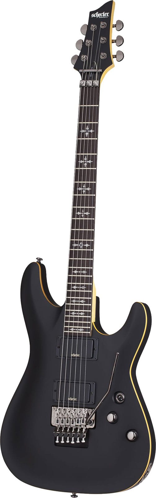 SCHECTER DEMON 6 FR AGED BLACK SATIN