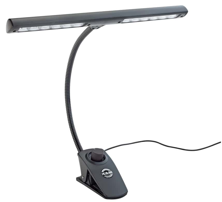 K&M 12295 MUSIC STAND LIGHT - BLACK