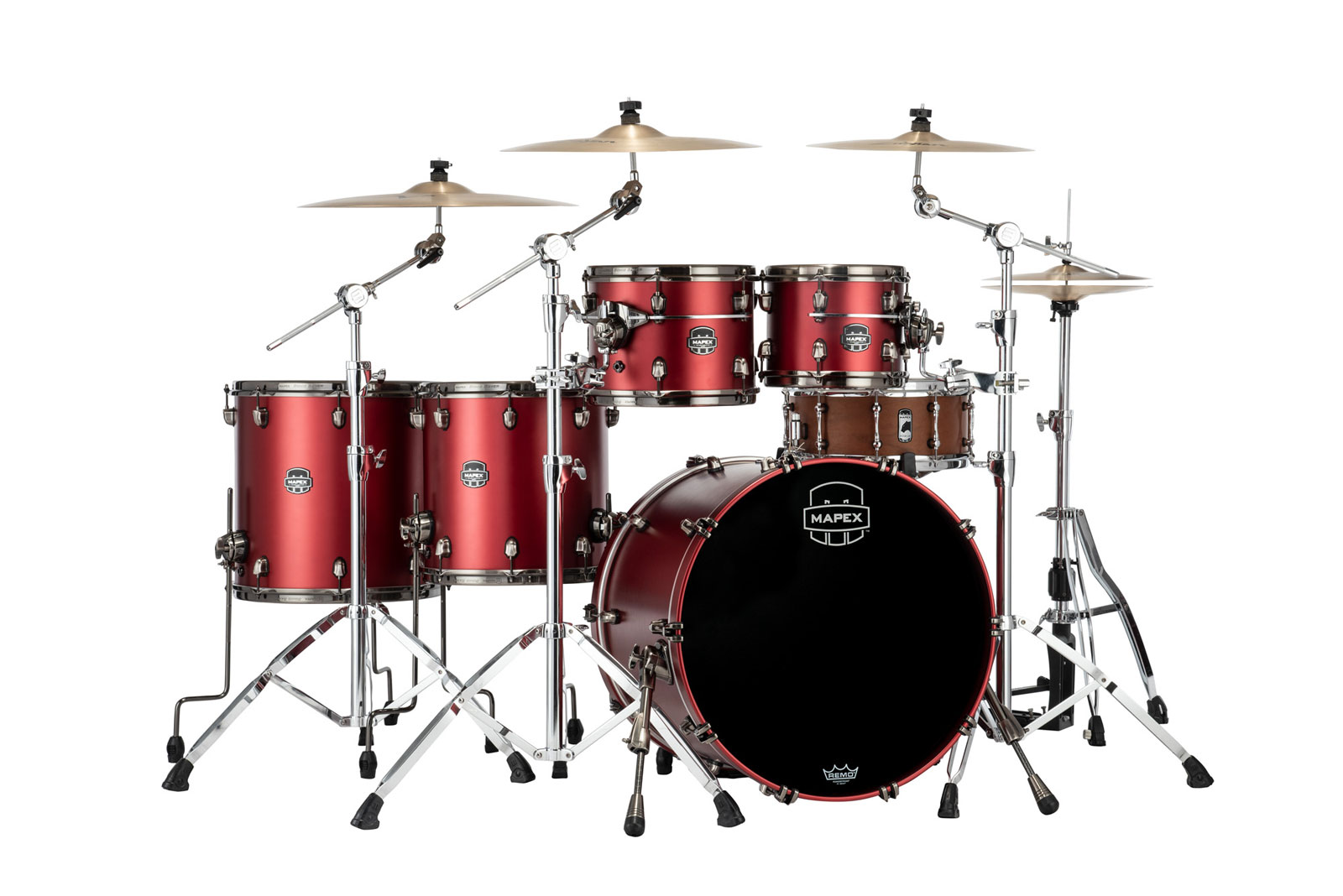 MAPEX SATURN EVO 5 DRUMS TUSCAN RED