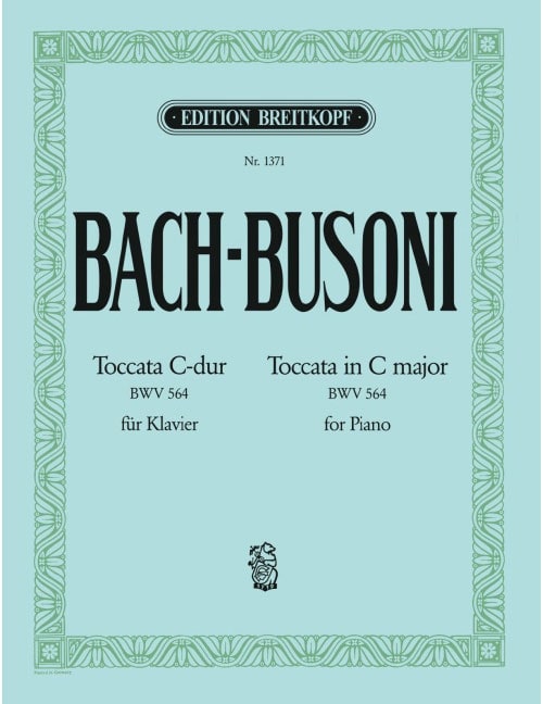 EDITION BREITKOPF BACH J. S. - TOCCATA C-DUR BWV 564 - PIANO