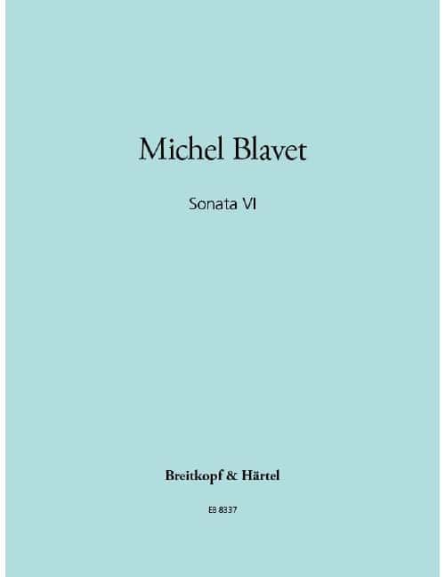 EDITION BREITKOPF BLAVET MICHEL - SONATA VI - FLUTE, GUITAR
