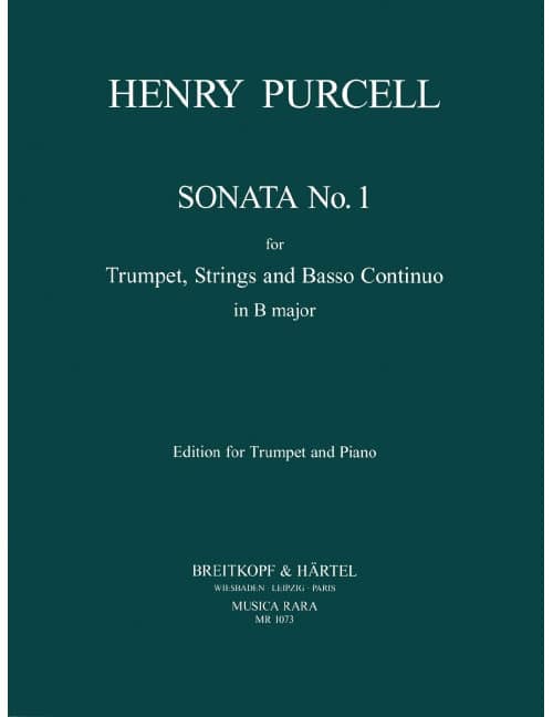 EDITION BREITKOPF PURCELL HENRY - SONATA IN B-DUR NR. 1 - TRUMPET, PIANO