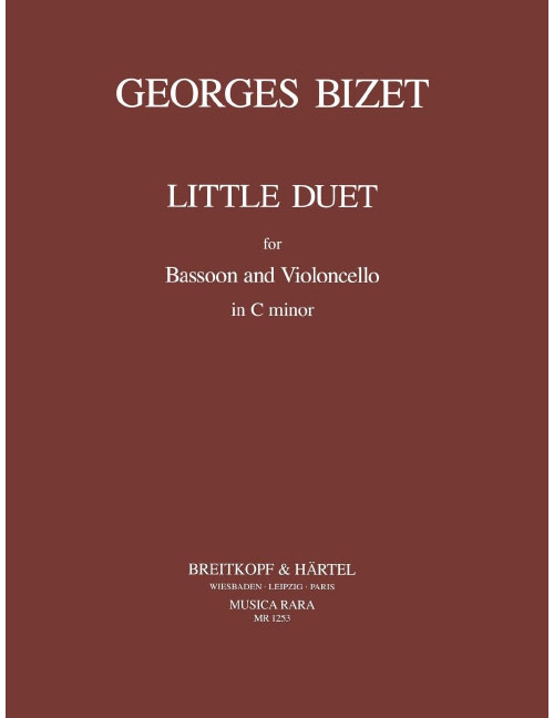 EDITION BREITKOPF BIZET GEORGES - KLEINES DUETT IN C (1874) - BASSOON, CELLO