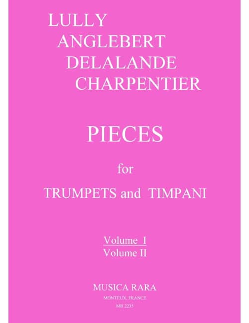 EDITION BREITKOPF LULLY DELALANDE CHARPENTIER - STUCKE FUR TROMP. UND ORGEL BD.1 - 2 TRUMPET, ORGAN