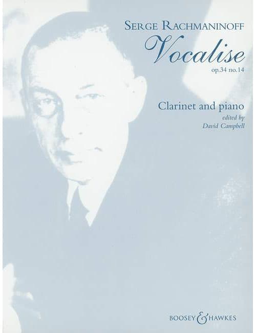 BOOSEY & HAWKES RACHMANINOFF S. - VOCALISE OP. 34/14 - CLARINET AND PIANO