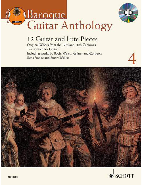 SCHOTT FRANKE J.- BAROQUE GUITAR ANTHOLOGY VOL. 4 + CD- GUITARE