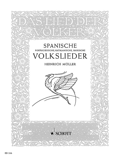 SCHOTT SPANISCHE UND PORTUGIESISCHE VOLKSLIEDER - VOICE AND PIANO