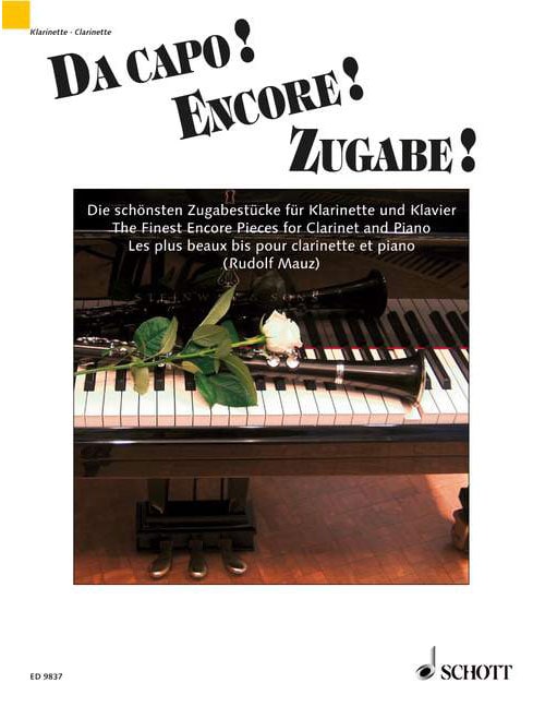 SCHOTT DA CAPO! ENCORE! ZUGABE! - CLARINET IN BB AND PIANO