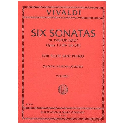 IMC VIVALDI A. - SIX SONATAS VOL. 1 - FLUTE ET PIANO